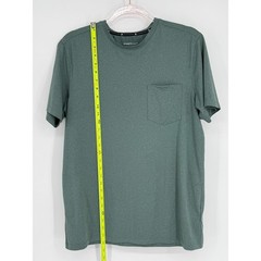 Kenneth Cole Reaction Men’s Active Green Short Sleeve Crew T-Shirt Sz M w Pocket