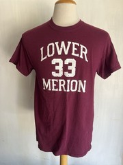 KOBE BRYANT #33 Official Lower Merion High School Pennsylvania T-Shirt Sz Medium