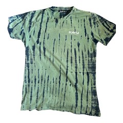 KAVU Mens XL Klear Above Etch Art Tie Dye T-Shirt Organic Cotton Green Forest