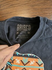 Brisco Apparel California Republic Medium Shirt Black Mens T-shirt Tee