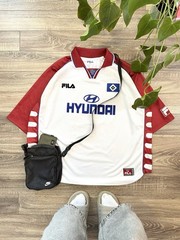 Hamburg 1999 2000 Home Soccer Jersey Football T-Shirt Fila Vintage Size XL-XXL