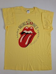 The Rolling Stones T-Shirt Fifty Years 50th Anniversary Tongue Logo Yellow…