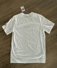 Jordan Shirt Mens LG White Black Embroidered Jumpman Logo Nike Air Tee NWT