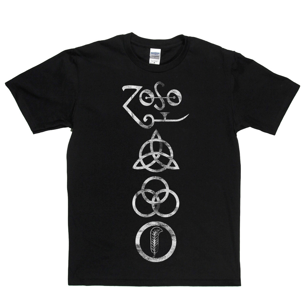 Led Zeppelin Symbols T-shirt Size S-4XL