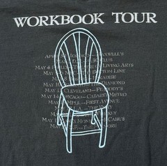 Vintage 80s Bob Mould ‘Workbook 1989 Tour’ Shirt XL Husker Du Minutemen