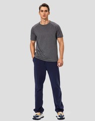Mens Cotton Yoga Sweatpants Athletic Lounge Casual Jersey Pants Pockets