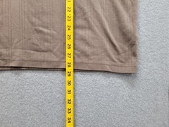 Clairborne Men Shirt XL Brown Crew Neck Short Sleeve Flat Front Casual Tee