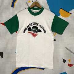 Vintage 70s 80s Skoal Bandit Tshirt Medium Racing Chew Tobacco Grunge Western US