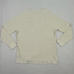 Faherty Mens Cloud Cotton Waffle Crew XXL Ivory Heather Thermal Shirt NWT