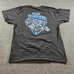 Blue Thunder Ford Monster Truck Shirt Mens XL Black Double-Sided Graphic Tee