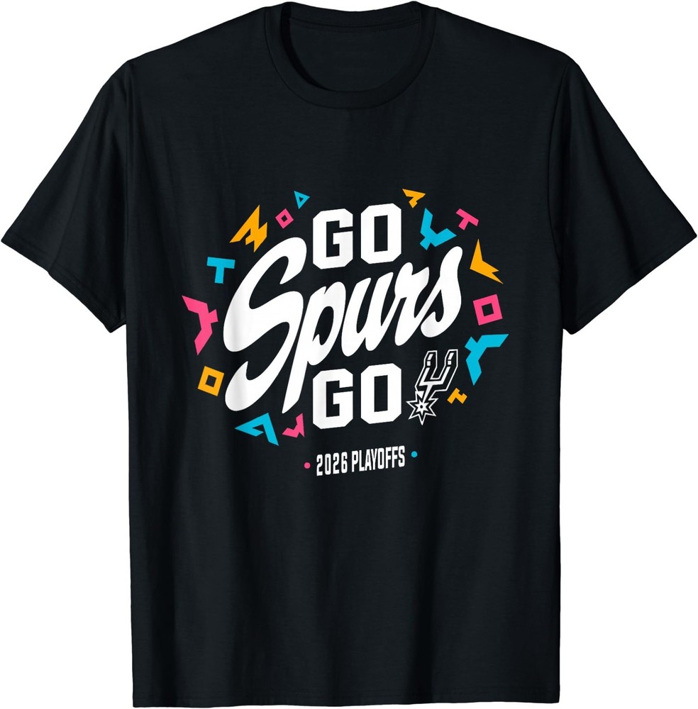 Go Spurs Go Basketball Season Game Day Basketball Fan T-Shirt