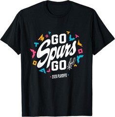 Go Spurs Go Basketball Season Game Day Basketball Fan T-Shirt