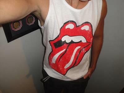 Rolling Stones Sticky Fingers Tongue Men’s Tank Top S M L XL GYM Wear Classic