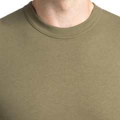 Soffe Men’s 3-Pack Military T-Shirt, USA Poly/Cotton, Tan, Size Large