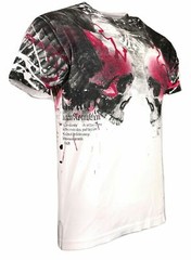ARCHAIC by AFFLICTION Men’s T-Shirt Skulls Crushers White Biker S-45XL $40