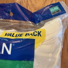 Gildan Men’s V-Neck T-Shirts, Multipack, Style G1103, X-Large, White 6-pack NIP