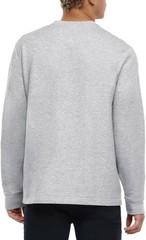 Orvis Men’s Long Sleeve Crew Neck Shirt Pullover Textured Ribbed Gray Small