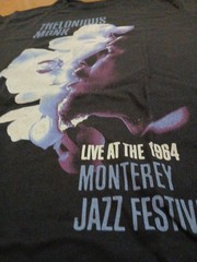 RARE Thelonious Monk 1964 Monterey Jazz Festival Black Tshirt Medium Tall