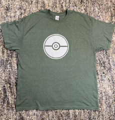 Gildan Pokemon Poke Ball T-Shirt Mens Size XL Green Gotta Catch Em All