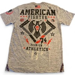 New Men’s American Fighter Premium Athletic MMA Light Gray T-Shirt XS-4XL