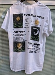 Men’s Recycled Threads Short Sleeve White T Shirt Size Large