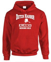 DUTCH HARBOR Bering Sea Alaska – crab fishing catch – Fleece Pullover Hoodie
