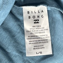 Billabong Mens Graphic Tee Shirt Dark Slate Heather Blue Size Large T-Shirt NWT