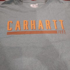 Carharett Work Wear Loose Fit Brand Logo T-shirt Men’s 2XL Blue