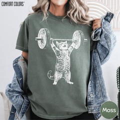Funny Cat Gym Shirt Deadlift Meme T-Shirt Unisex Cat Lover Gift