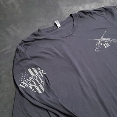 Protect Family 2nd Amendment Tactical Lrg Shirt AR Scope Bullet Hole Sniper Guns