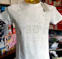 T-Shirt Men’s Angel Devil Short Sleeve With Logo Print Art 14010016