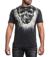 AFFLICTION MENS ACRYLIC SS T-SHIRT A13330 BKLV