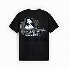Mexican Street Culture Lowrider Latina Bajito y Suavecito T-Shirt