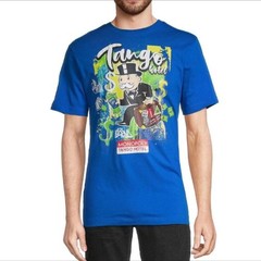 Monopoly X Tango Hotel Money Bags Blue T-Shirt Mens size Medium NEW!