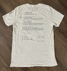 Bon Iver 22 A Million 715 Creeks Tour Tshirt Cream Mens Size Medium Folk Y2K