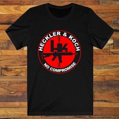 New Heckler and Koch Guns Firearms Men’s Black T-Shirt S to 5XL