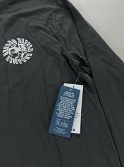 NEW Hurley Naturals Skull Mandala Long Sleeve Mens T Shirt Tee Surf Gray