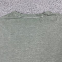 Alesbury Garment-Dyed V-Neck T-Shirt Mens Large Green Slub Short Sleeve Tee