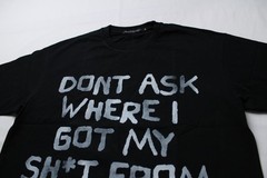 Pieces Of Knowledge Men’s Short Sleeve Don’t Ask Tee EJ3 Black Medium NWT