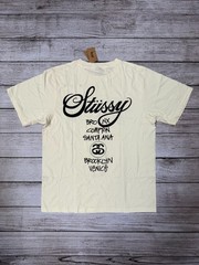NEW Stussy World Tour T-shirt White Size S,M,L FREE SHIPPING