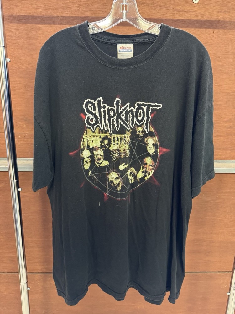 Vintage 2000s SLIPKNOT Faded Aged Worn Well Tee Shirt Size 2XL