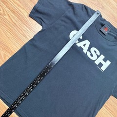 Vintage Johnny Cash Shirt Mens Medium Black CASH Logo Zion Rootswear 2004