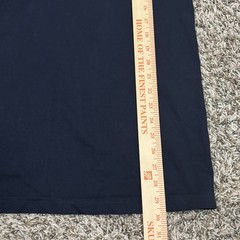 Nautica Rowing Shirt Mens XXL Navy Blue Contrast Collar Graphic Tee Retro Prep