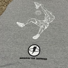 Vintage And 1 The Swerve Mens Medium Gray T Shirt USA Made Basketball Y2K