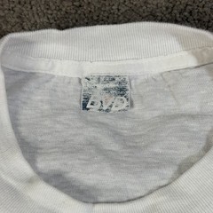 Vintage 90s BVD Blank T Shirt Size Large White Single Stitch USA Made