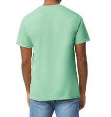 NEW First Quality XL Gildan Heavy Cotton Mint Green Adult Short Sleeve T-Shirt.