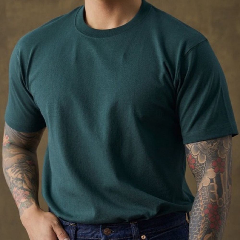 Non Stock 9 oz US Cotton Tubular T-Shirt – Dark Green Size XL