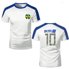 Captain Tsubasa Custom Sports Cosplay Top – Anime Football Jersey Tee