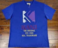 Vintage Karl Kani Shirt Mens 2XL Blue Large Embroidered RARE The Original T NEW