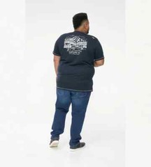 D555 Duke Big Mens Yosemite Printed T-Shirt Navy 2XL 3XL 4XL 5XL 6XL (601608)